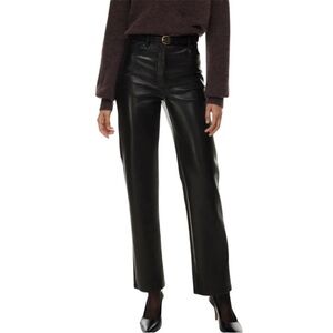 Aritzia Wilfred Melina Faux Leather Pants Women 2 Black Straight Leg High Rise